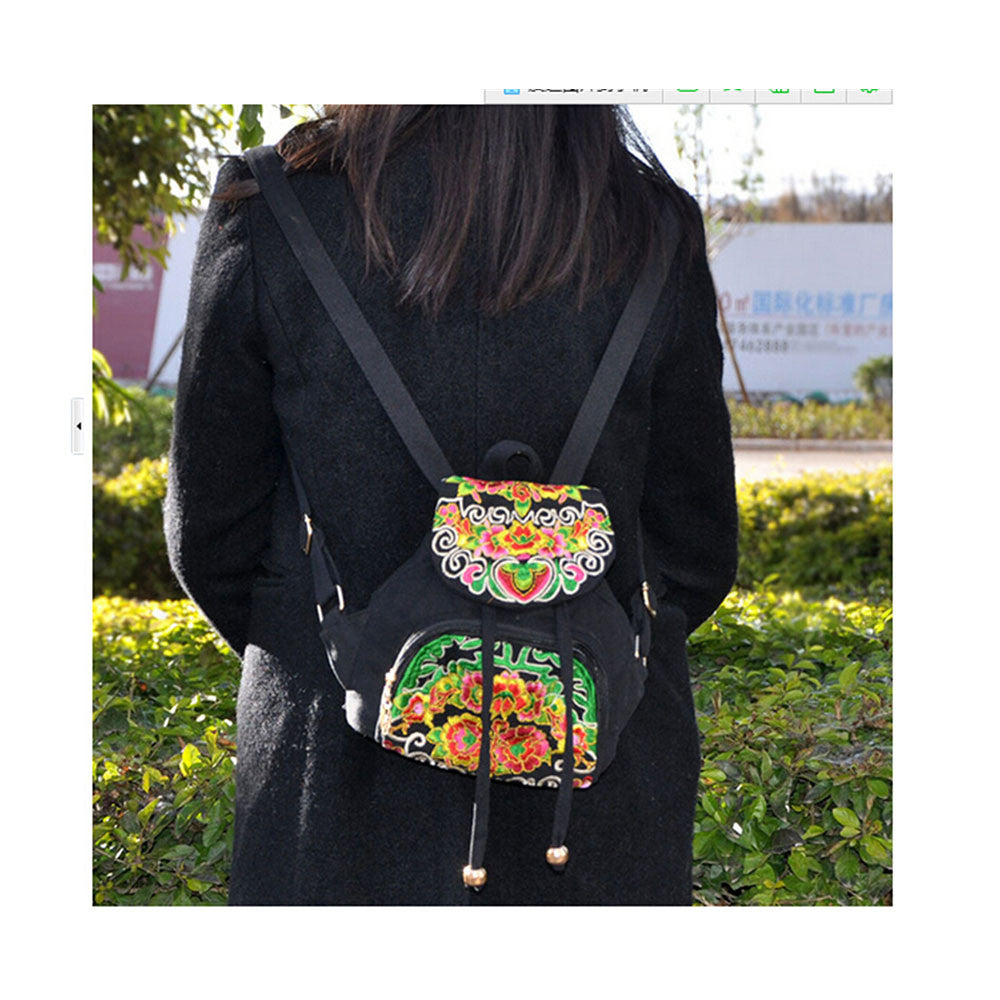 New Yunnan Fashionable Embroidery Bag Stylish Featured Shoulders Bag Fashionable Woman's Bag Bulk 93012   catharanthus roseus - Mega Save Wholesale & Retail - 5