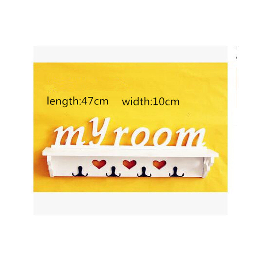 Creative Simple Hook Hat Rack Wall Hanging Bedroom Coat Hanger Storage Rack - Mega Save Wholesale & Retail