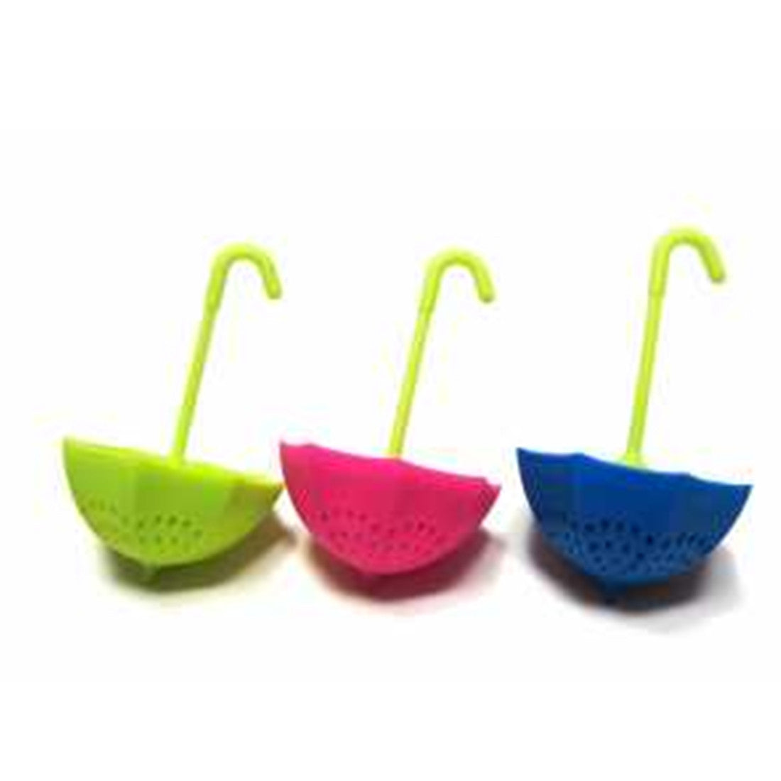 creative eating level silica gel umbrella for sunny and rainy day tea hold cute silica gel tea maker small umbrella tea maker filter - Mega Save Wholesale & Retail - 1