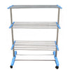 Trade new three-tier drying rack stainless steel floor towel rack Zhiwu layer mobile 8388 - Mega Save Wholesale & Retail - 4