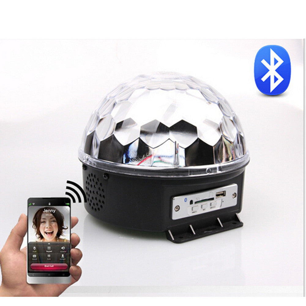 Disco DJ Effect Stage Lighting RGBOWP LED Mp3 Bluetooth Magic Crystal Ball Light 110V - Mega Save Wholesale & Retail - 1
