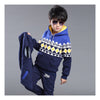 Korean and cashmere Hoodie sweater boy Adidas thickening three piece Blue - Mega Save Wholesale & Retail - 1