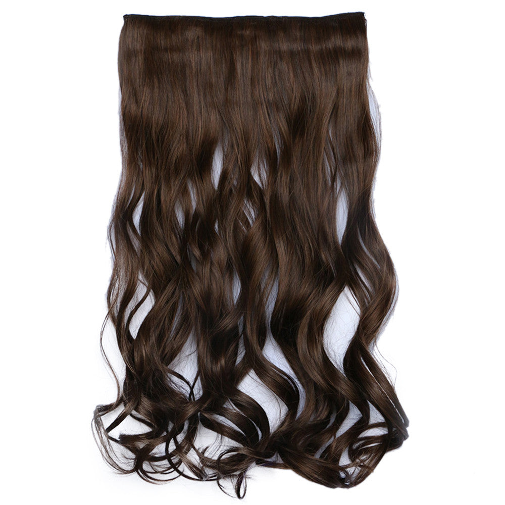 120g One Piece 5 Cards Hair Extension Wig     4A/27A