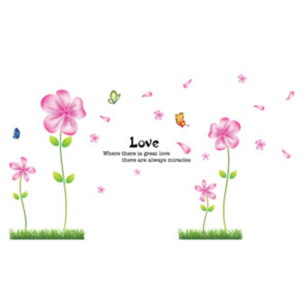 Wallpaper Wall Sticker Flower Removeable Decoration - Mega Save Wholesale & Retail - 1