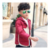 Children Garments Down Coat Boy Girl Short Winter   brick red   110cm - Mega Save Wholesale & Retail - 1