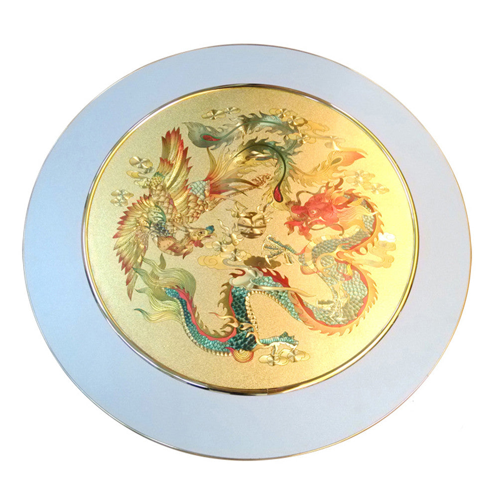 Dragon and Phoenix Turnplate Hotel Equipment for Wedding 50cm - Mega Save Wholesale & Retail - 1