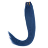 Human Hair Invisible Hair Extension Wig   Blue#/ blue