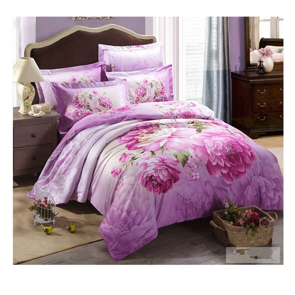 Cotton Active floral printing Quilt Duvet Sheet Cover Sets  Size 52 - Mega Save Wholesale & Retail