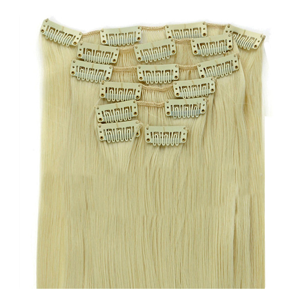 Wig Straight Hair Extetion 7pcs Suit 55cm     613 - Mega Save Wholesale & Retail - 1