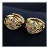 18K Gold Galvanized Zircon Earrings