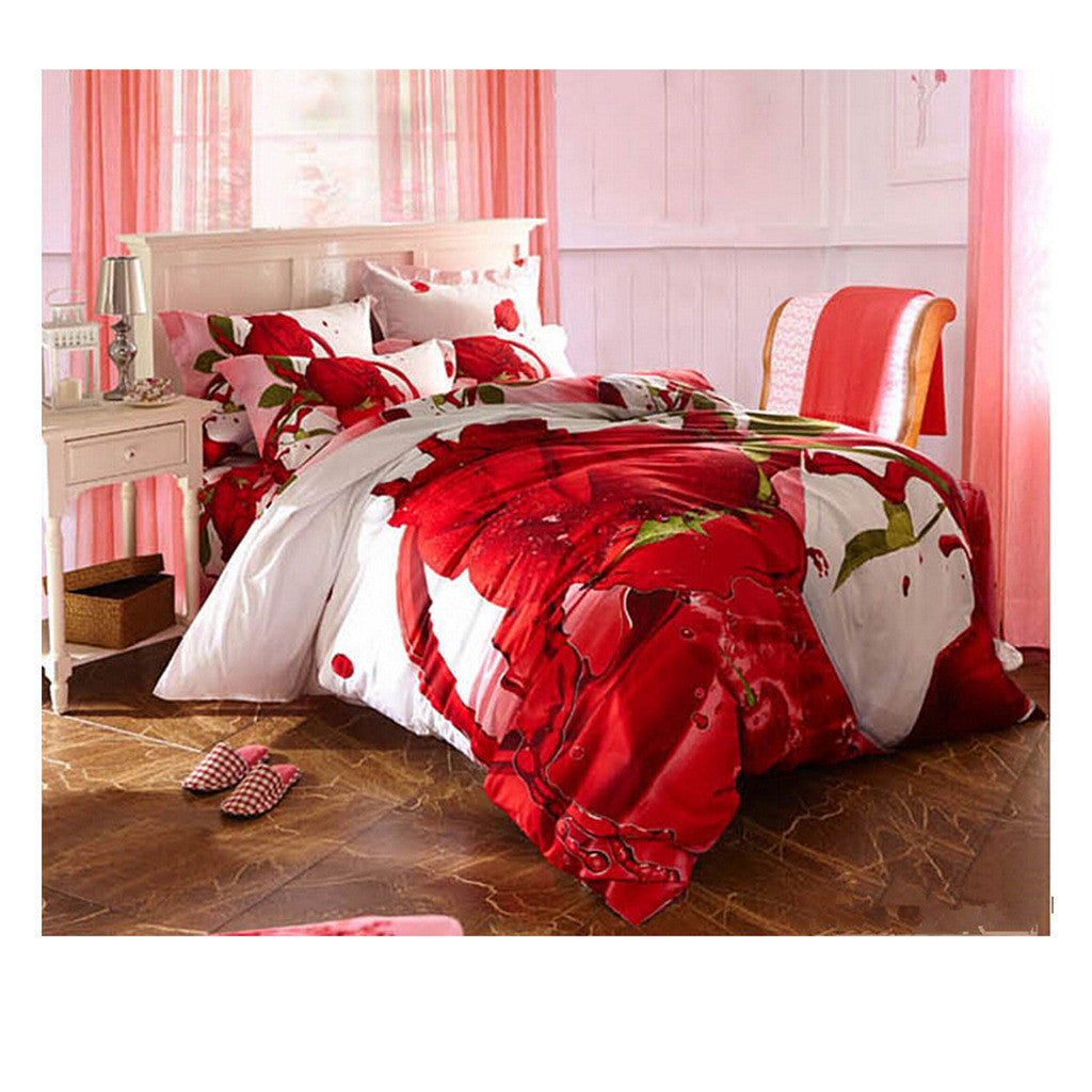 Cotton Active floral printing Quilt Duvet Sheet Cover Sets  Size 57 - Mega Save Wholesale & Retail