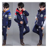 Korean and cashmere Hoodie sweater boy Adidas thickening three piece Red - Mega Save Wholesale & Retail - 2