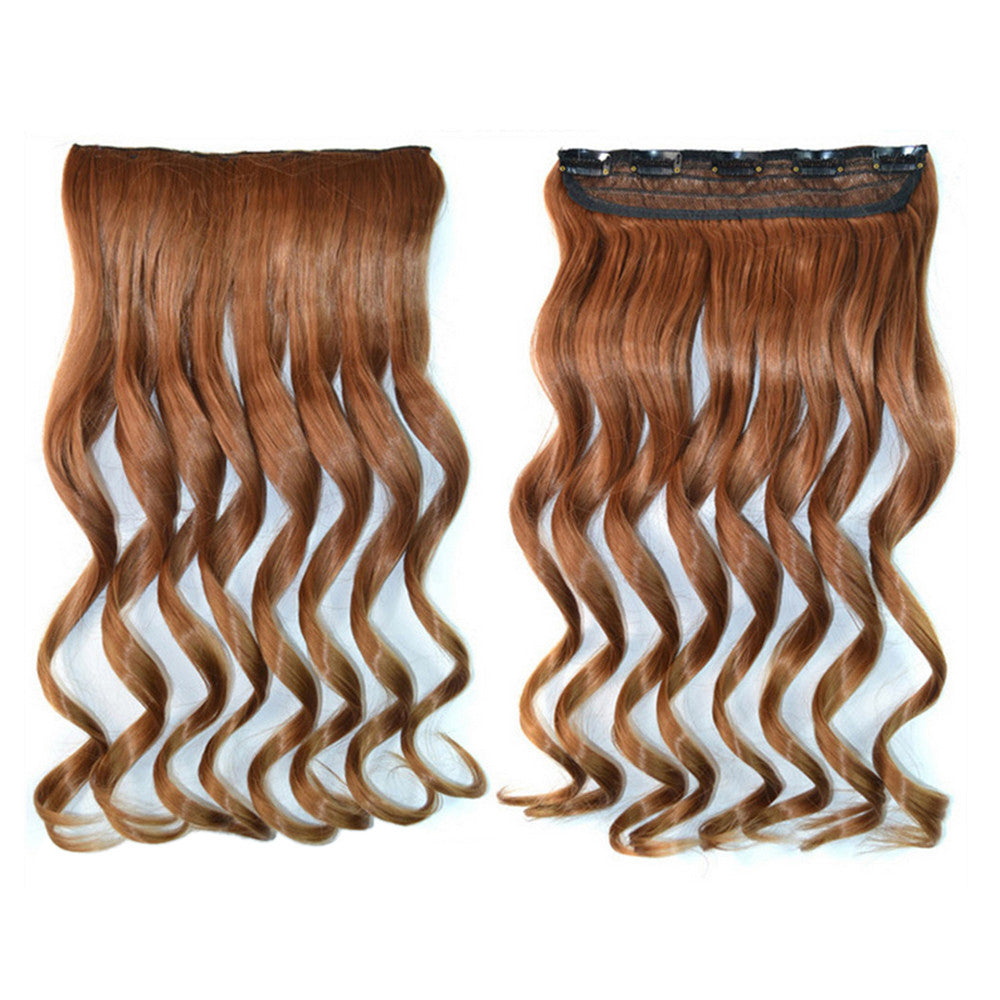 Hair Extension Gradient Ramp Wave Curled Wig     5C2-30T27#