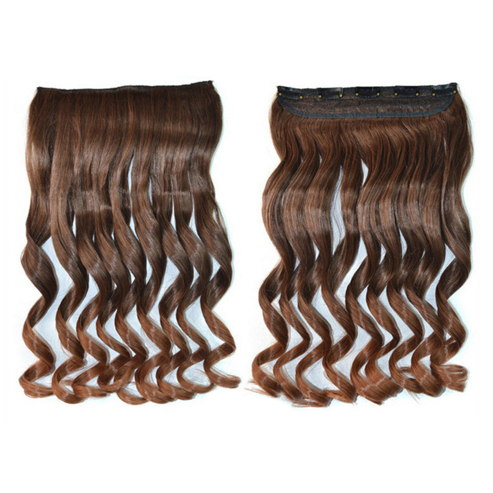 Hair Extension Gradient Ramp Wave Curled Wig     5C2-6T30#