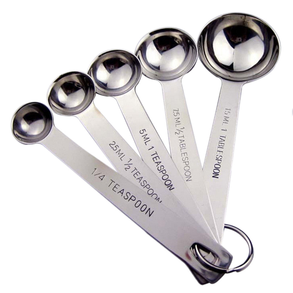 Measuring Spoon 5pcs Set Milk Coffee Seasoning - Mega Save Wholesale & Retail - 1