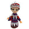 Cloth Figurine Doll Q Version Doll Table Decoration Miao Girl - Mega Save Wholesale & Retail - 1