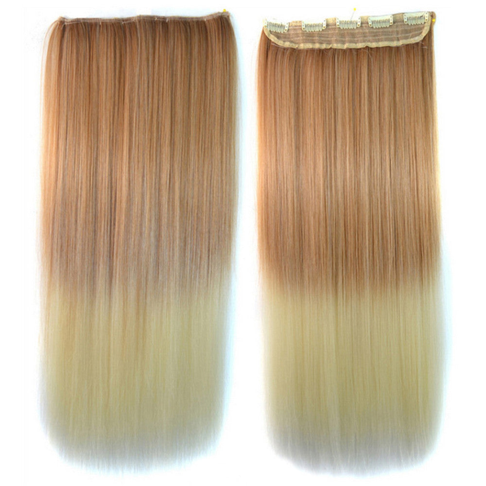 5 Cards Hair Extension Gradient Ramp Wig     5S2-27T613#