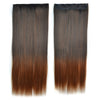 5 Cards Hair Extension Gradient Ramp Wig     natural black light brown 5S2-2T30#