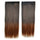 5 Cards Hair Extension Gradient Ramp Wig     natural black light brown 5S2-2T30#