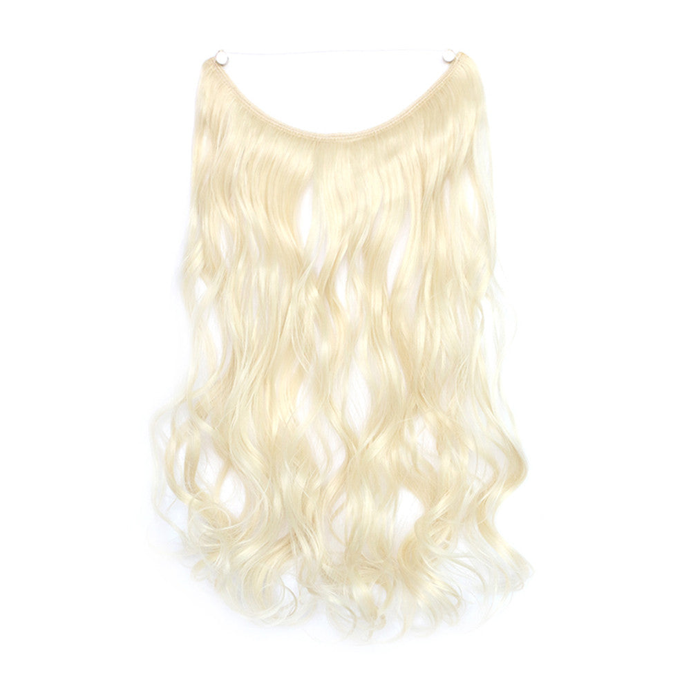 The new wig manufacturers wholesale hair extension fishing line hair extension piece piece long curly hair wig piece foreign trade explosion models in Europe and America  60/613 - Mega Save Wholesale & Retail - 1