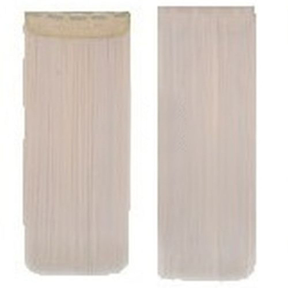 Five card piece 120g high temperature wire synthetic hair Straight hair extension 60 # Seamless wig curtain Highlights   #60 - Mega Save Wholesale & Retail - 1