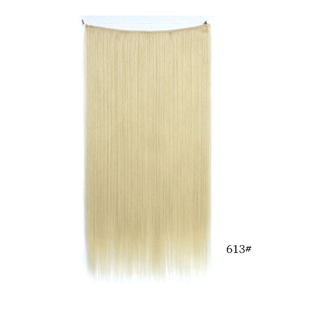 The new fishing line hair extension wig hair extension piece straight hair wig piece factory direct wholesale supply foreign trade explosion models in Europe and America   613# - Mega Save Wholesale & Retail - 1