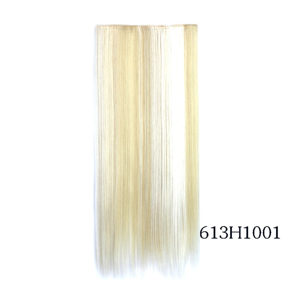 Yiwu's wig factory direct wholesale five piece long straight hair extension card issuing child wig hair piece explosion models in Europe and America   613H1001 - Mega Save Wholesale & Retail - 1