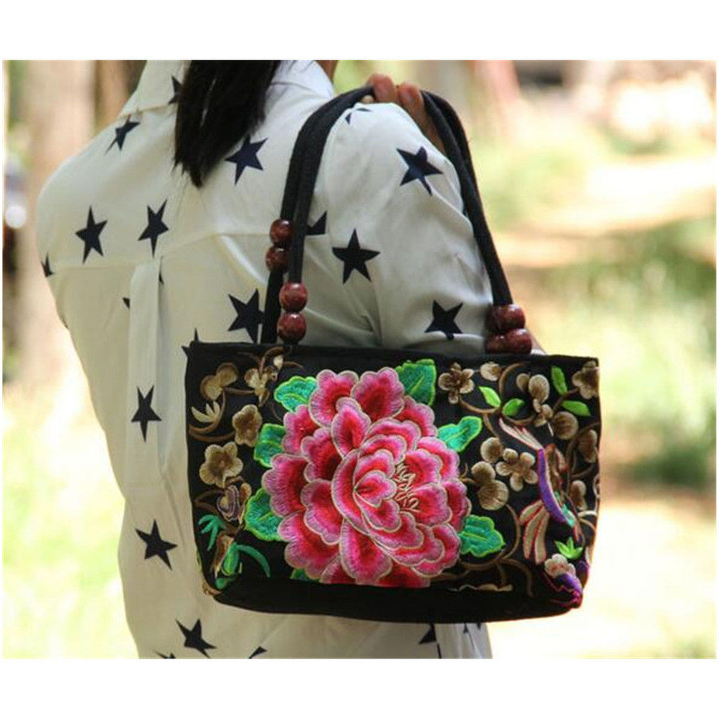 Original Chinese National Style Yunnan Featured Embroidery Small Bag Handbag Woman's Bag  1 - Mega Save Wholesale & Retail - 6