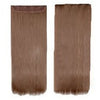 Five card piece 120g high temperature wire synthetic hair Straight hair extension 60 # Seamless wig curtain Highlights   #6 - Mega Save Wholesale & Retail - 1