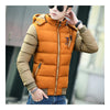 Man Cotton Coat Slim Warm Hoodied   yellow   M - Mega Save Wholesale & Retail - 2
