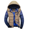 Man Cotton Coat Slim Warm Hoodied   grey   M - Mega Save Wholesale & Retail - 1