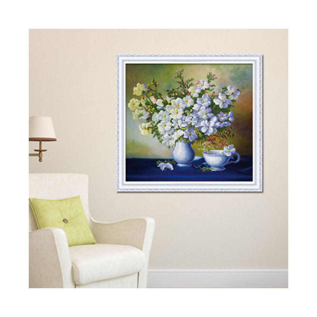 5D Three-dimensional Round Diamond Cross Stitch Diamond Stitch Diamond Paste Lving Room Bedroom Hanging Painting Ice Follies - Mega Save Wholesale & Retail