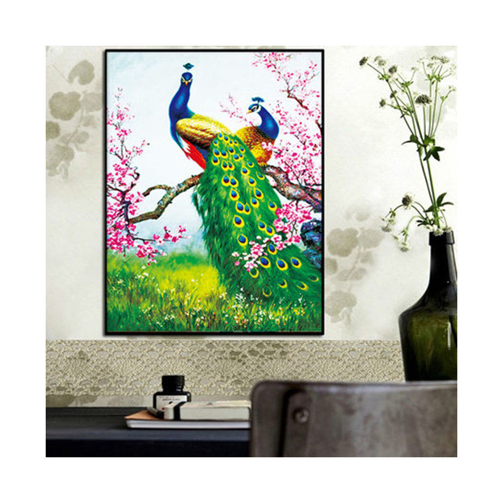 5D Diamond Painting Magic Cube Diamond Round Diamond Peacock Diamond Paste Living Room Cross Stitch Diamond Painting - Mega Save Wholesale & Retail