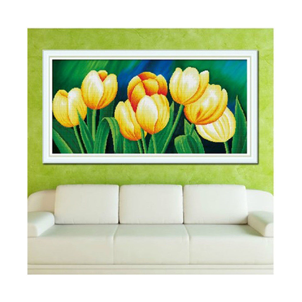 Diamond Painting Sweet Perfumes Are Diffused All Around Tulip Diamond Paste Cross Stitch Bedroom - Mega Save Wholesale & Retail