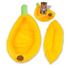 Stylish Cute Pet Dog Cat Mat Banana Shape Bed House Kennel Doggy Warm Cushion S - Mega Save Wholesale & Retail