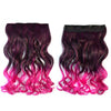 Hair Extension Long Curled Hair Gradient Ramp Wig 7