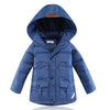 Winter Boy Girl Children Garments Middle Long Down Coat   blue   120cm - Mega Save Wholesale & Retail - 1