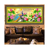 Diamond Painting Fortune Comes with Blooming Flowers Peacock Living Room Diamond Stitch Diamond Paste Cross Stitch - Mega Save Wholesale & Retail