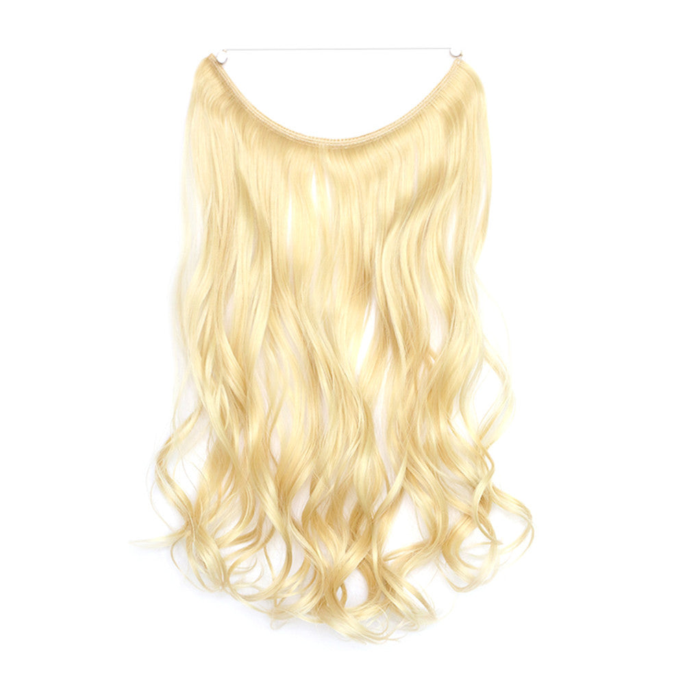 The new wig manufacturers wholesale hair extension fishing line hair extension piece piece long curly hair wig piece foreign trade explosion models in Europe and America  86/613 - Mega Save Wholesale & Retail - 1