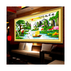 Living Room Bedroom Scenery Mountains-and-waters Painting Printing Diamond Painting The Pine Greeting Guests Luck in Making Money Cross Stitch - Mega Save Wholesale & Retail