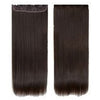 Five card piece 120g high temperature wire synthetic hair Straight hair extension 60 # Seamless wig curtain Highlights   #8 - Mega Save Wholesale & Retail - 1