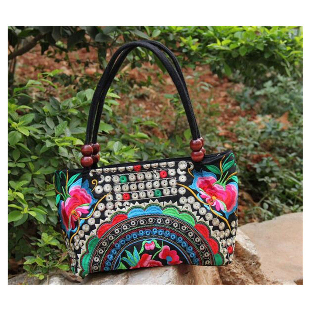 Original Chinese National Style Yunnan Featured Embroidery Small Bag Handbag Woman's Bag  1 - Mega Save Wholesale & Retail - 8