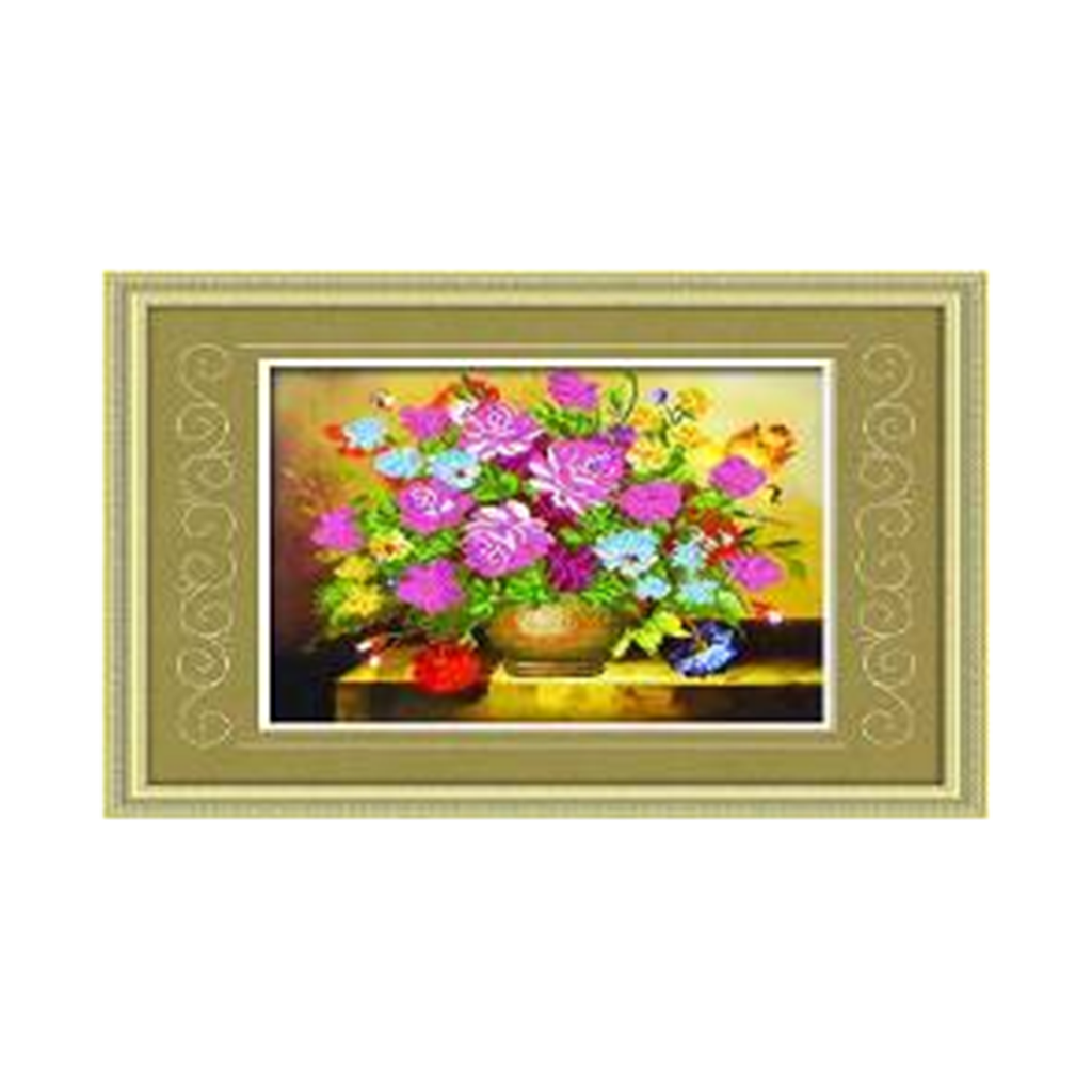 Diamond Painting Square Diamond Living Room Oil Painting Vase All Flowers Bloom Together Diamond Paste Full-jewelled - Mega Save Wholesale & Retail