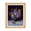 5D Diamond Painting Cross Stitch Dining Room Purple Rose Vase Bedroom Vertical Magic Cube Diamond Full-jewelled Living Room - Mega Save Wholesale & Retail