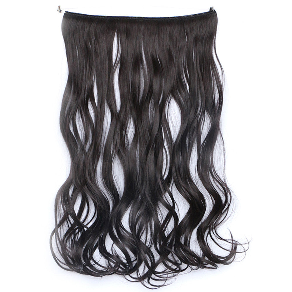 The new wig manufacturers wholesale hair extension fishing line hair extension piece piece long curly hair wig piece foreign trade explosion models in Europe and America  99J - Mega Save Wholesale & Retail - 1