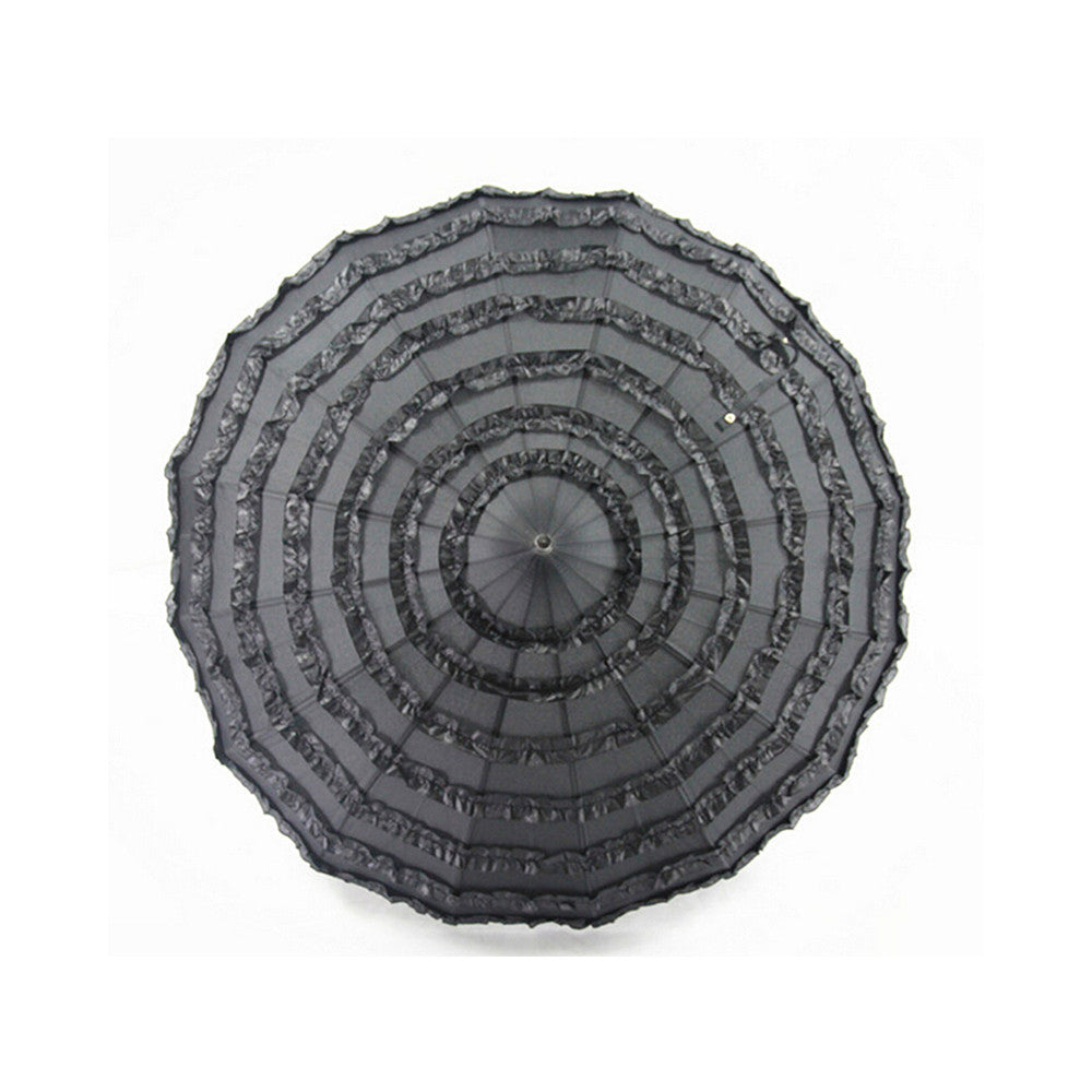 Wedding Cake umbrella Bride & Groom Umbrella Princess Umbrella Wedding Decroation Black - Mega Save Wholesale & Retail - 1