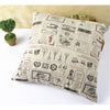 British Printed cotton  pillow cover cushion cover  9 - Mega Save Wholesale & Retail