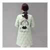 Winter Down Coat Woman Middle Long Light Thin Slim   pea green   M - Mega Save Wholesale & Retail - 3