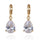 Water-drop Zircon Earrings    A white - Mega Save Wholesale & Retail - 1