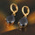 Water-drop Zircon Earrings   A black - Mega Save Wholesale & Retail - 2